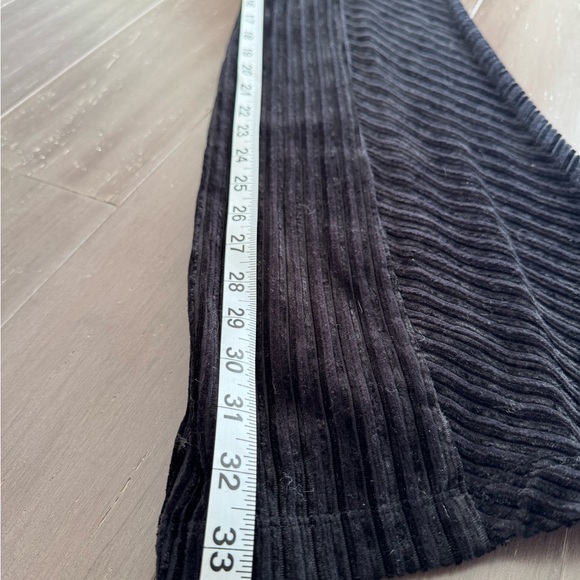 Free People Textured Velvet Ribbed Boot Cut Pants sz M - Picture 7 of 13